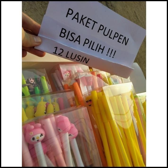 

HOT DEAL PULPEN PAKET 12 LUSIN ISI 144 PCS BISA PILIH KARAKTER SENDIRI