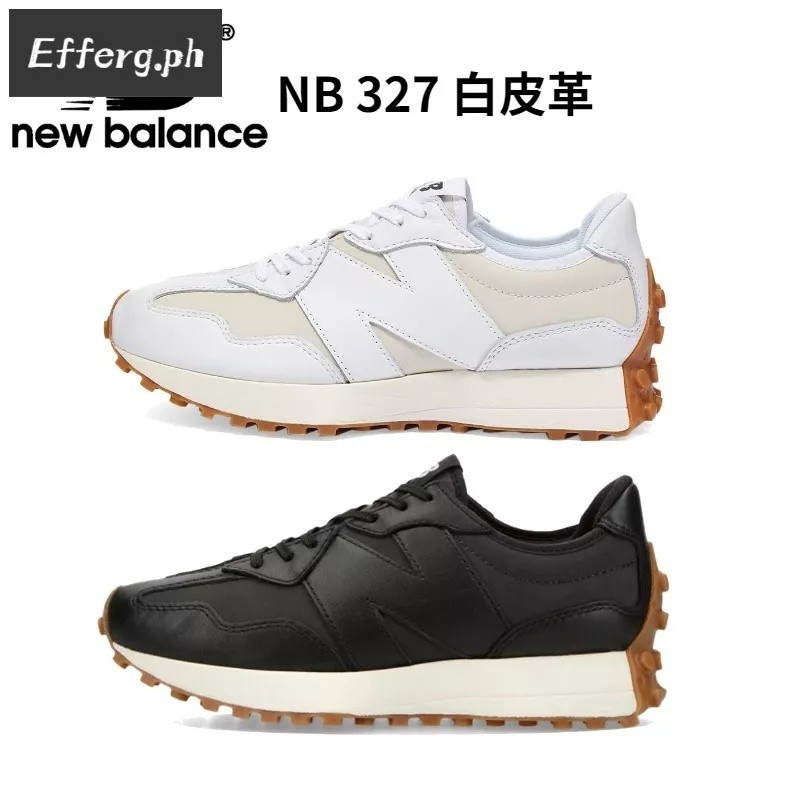 New Balance 327 Sepatu Lari NB327 Kulit Hitam Putih Pria Wanita Olahraga Santai NewBalance