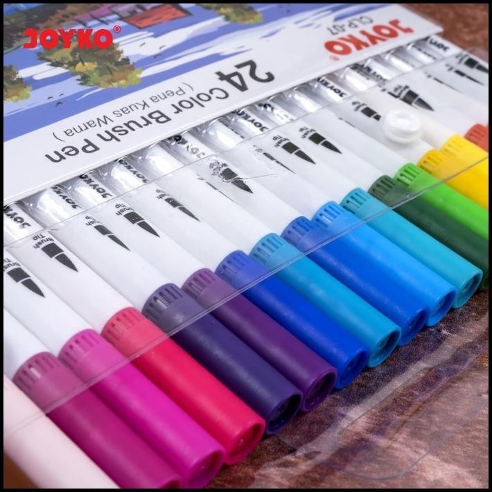 

COLOR BRUSH PEN PENA KUAS WARNA JOYKO CLP-07 24 WARNA COLOR