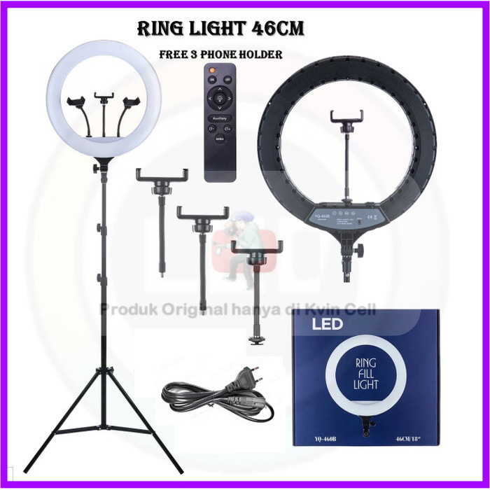 Paket Ringlight 45Cm Besar Jumbo Ring Light 45 Cm Murah + Light Stand