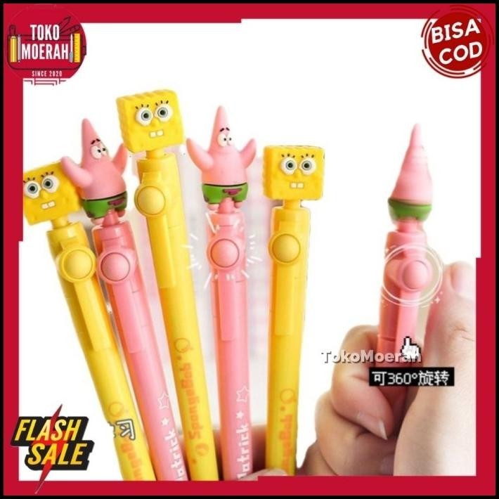 

TERMURAH PULPEN LUCU PEN ROLLING BALL PATRICK SPONGEBOB ROTATING PEN SPONGEBOB !!!