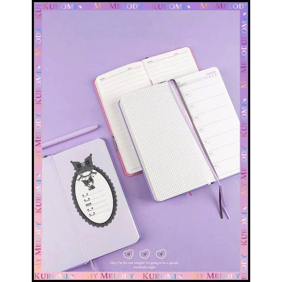 

TERBARU WEEKLY PLANER MEMO ISI 96 LEMBAR MOTIF KUROMI MIDNIGHT MY MELODY PINK !
