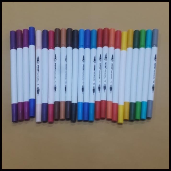 

PEN JOYKO DOUBLE TIP BRUSH PEN 24 WARNA