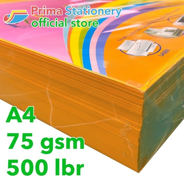 

Paperfine Kertas Hvs Warna A4 It 371 Cyber Orange Rim Isi 500 Lbr [Tc]