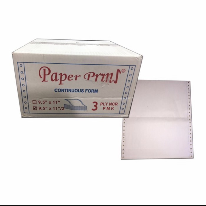 

Kertas Continuous Form Paper Pryn 9.5 X 11 / 9.5 X 11.2 3 Ply Gojek