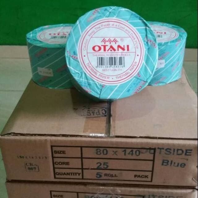 

Otani 80X140 Kertas Struk Thermal Atm Outside 79X140 Merk Otani