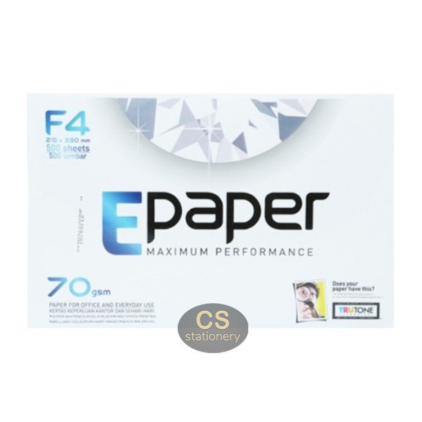 

Kertas Hvs F4 70Gr Epaper / E Paper Copy Paper