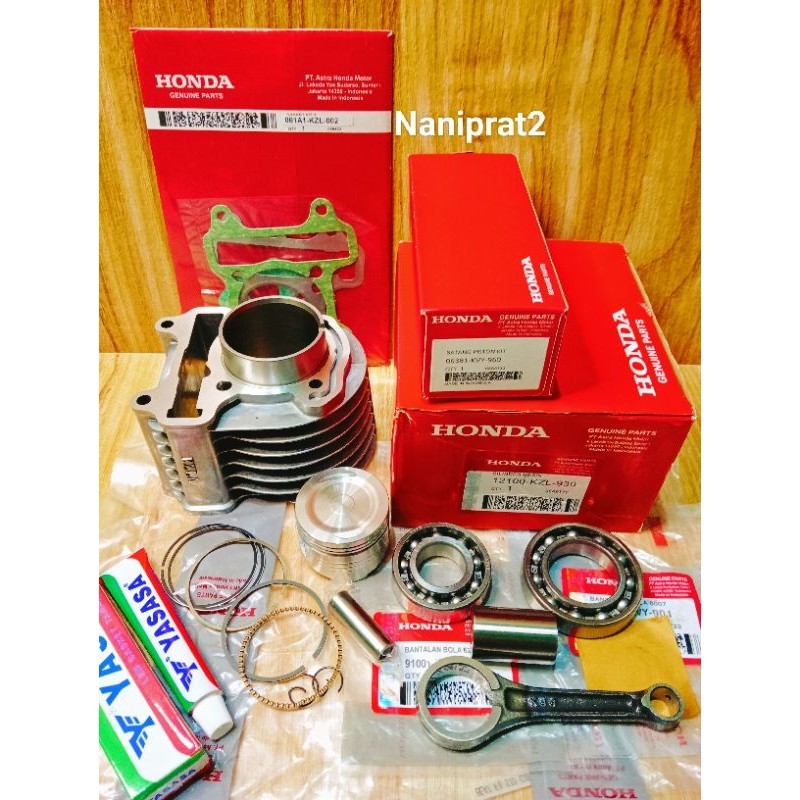 Blok Seher Komplit KZL + Setang Seher + Bering Kruk as Honda Beat fi/Scoopy fi/Spacy fi Tipe(Stater 