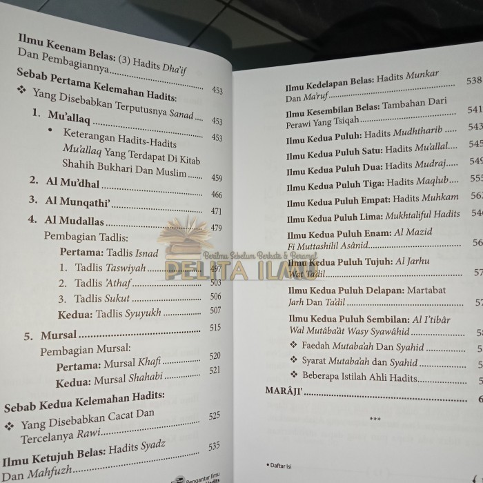 

Buku Pengantar Ilmu Mushthalah Hadits - Ilmu Musthalah Hadits