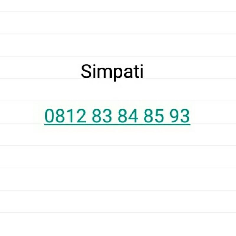 nomor cantik simpati seri urut tangga 838485 bsm25
