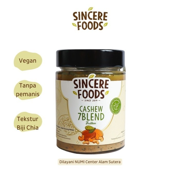 

Selai Kacang Mede 7 Blend Cashew Butter Sincere Foods