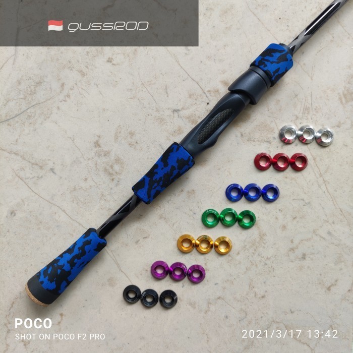 Reelseat Spinning Ovs 16 + Tube Carbon Reel Seat Gagang Joran Satu Set