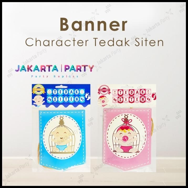 TERMURAH BANNER TEDAK SITEN / BUNTING FLAG TEDAK SITEN / BANNER BABY 