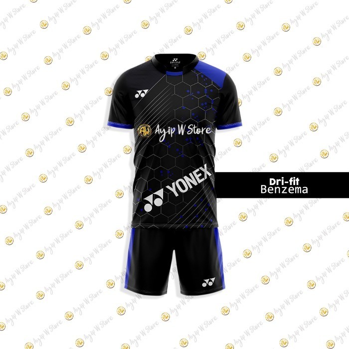 Kaos Badminton Yonex Setelan Olahraga Pria Wanita Volli Basket Futsal