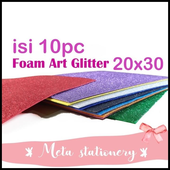 

BEST DEAL FOAM ART GLITTER 1PAK ( ISI 10 CAMPUR WARNA ) !!!!!