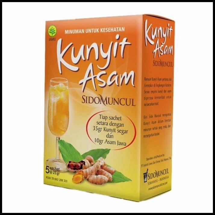 

TERMURAH SIDOMUNCUL KUNYIT ASAM 5 X 25 G !!!!