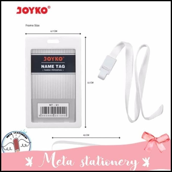 

HOT DEAL NAME TAG / TANDA PENGENAL / GANTUNGAN KARTU NAMA JOYKO NT-51 / PUTIH