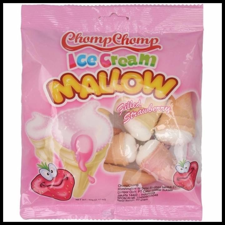 

DISKON CHOMP CHOMP MALLOW ICE CREAM STRAWBERRY 60G !!!!!