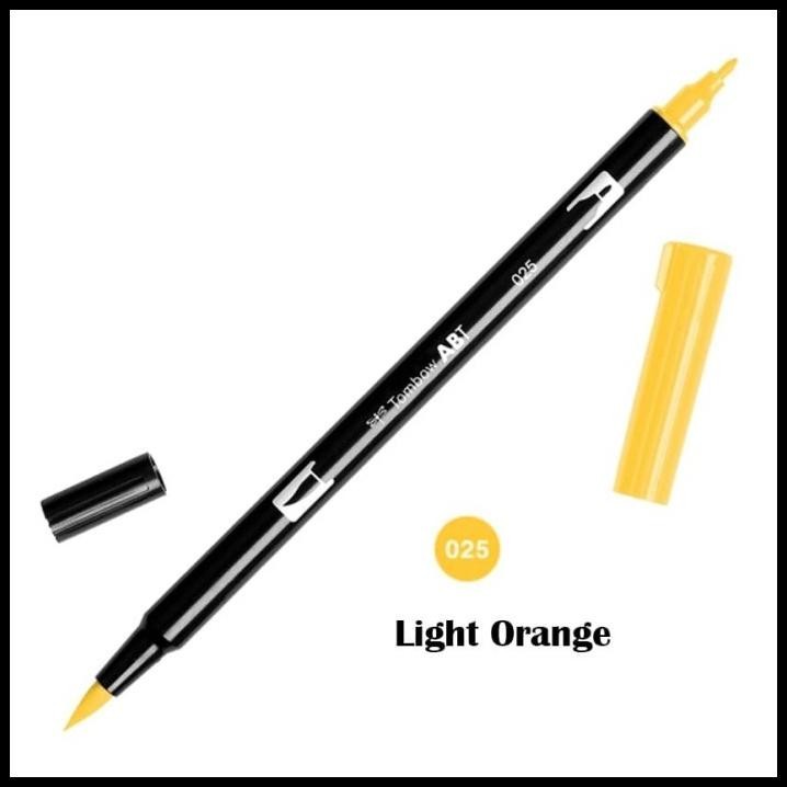 

TERBARU ABT TOMBOW DUAL BRUSH PEN ART MAKER 025 LIGHT ORANGE !