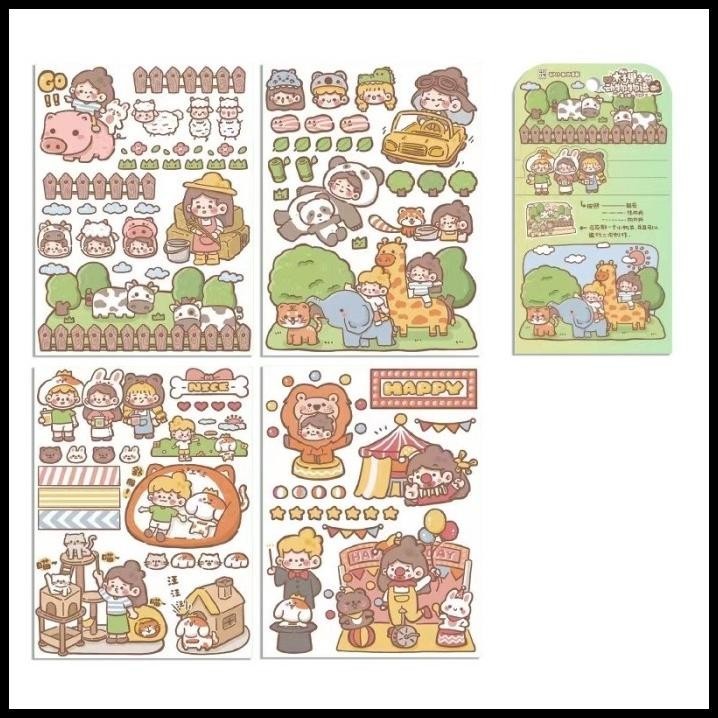 

DISKON STICKER PACK ISI 4 LEMBAR CUTE GIRL FOOD JAPAN STYLE STIKER LUCU 3