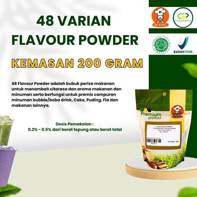 

READY STOCK ANEKA FLAVOUR POWDER 1 / PERISA BUBUK MINUMAN MAKANAN / FLAVOR PERASA !!!!!