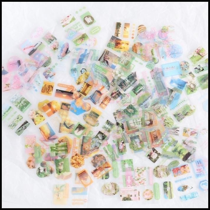 

GRATIS ONGKIR 1 PC CUTE STICKER DECORATIVE PLANNER LUCU FOUR SEASONS YEAR TAHAN AIR !!