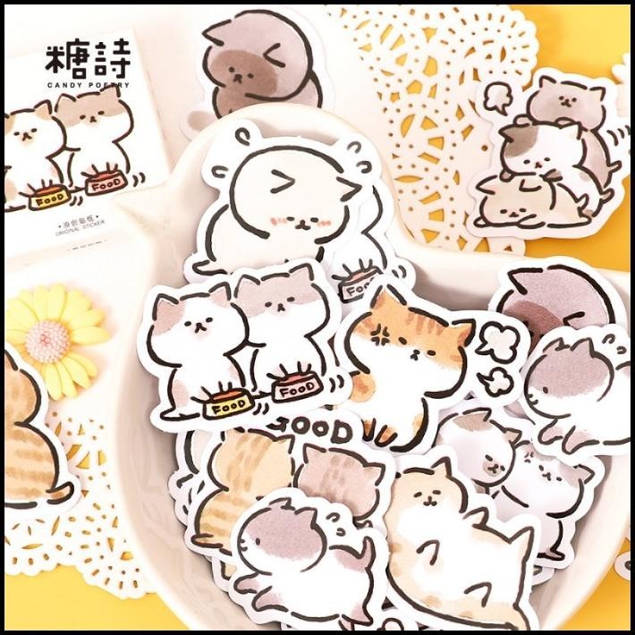 

TERBARU STICKER PACK KUCING PET LUCU 003 STICKER DECORATIVE GWIYEO DIY JOURNAL