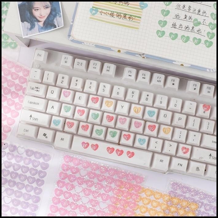 

BEST DEAL ALPHABET STICKER LOVE LASER BLING GLITTER STICKER DECO JOURNAL DIY !
