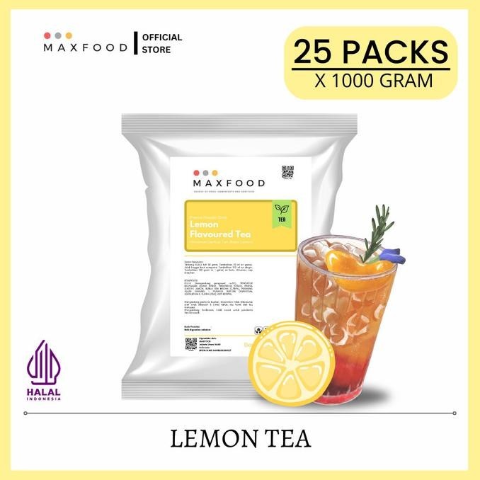 

READY STOCK MAXFOOD -[25 KG] LEMON TEA POWDER DRINK / BUBUK MINUMAN TEH RASA LEMON !!!!!