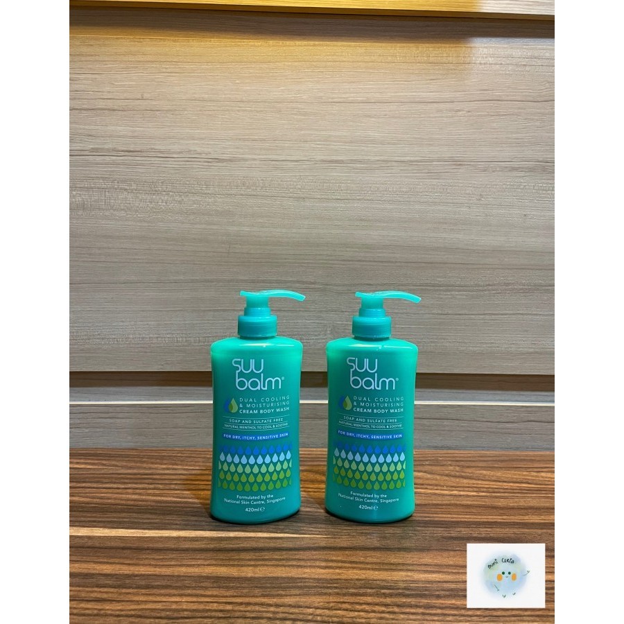 Suu Balm Dual Cooling Moisturising Cream Body Wash 420ml