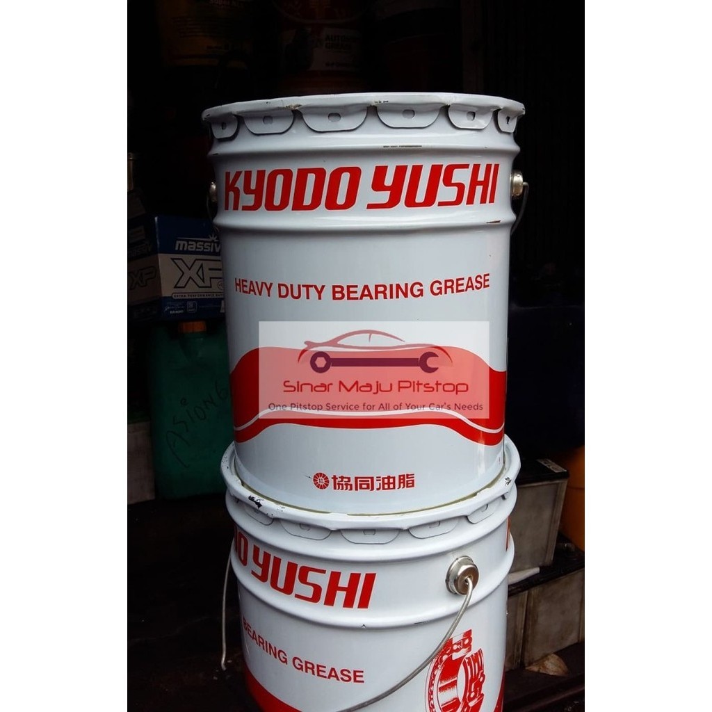 KYODO YUSHI HEAVY DUTY BEARING GREASE - PELUMAS GEMUK 1 PAIL 15 KG