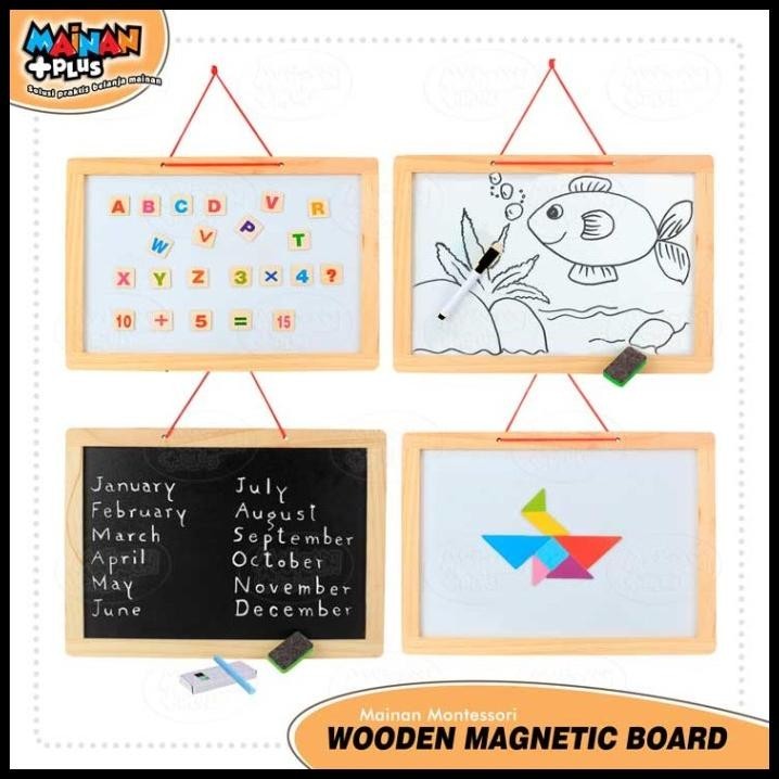 

TERBARU MAINAN EDUKASI PAPAN TULIS MAGNET KAYU MAGNETIC WHITEBOARD BLACKBOARD !!