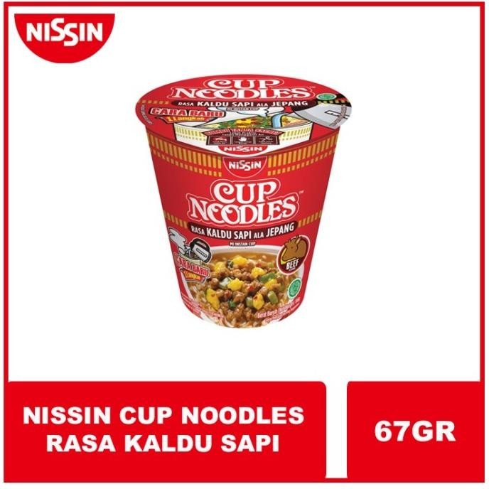 

TERBARU MIE RAMEN NOODLES CUP NISSIN KALDU SAPI ALA JEPANG /1 KARTON /67GR !!!!!