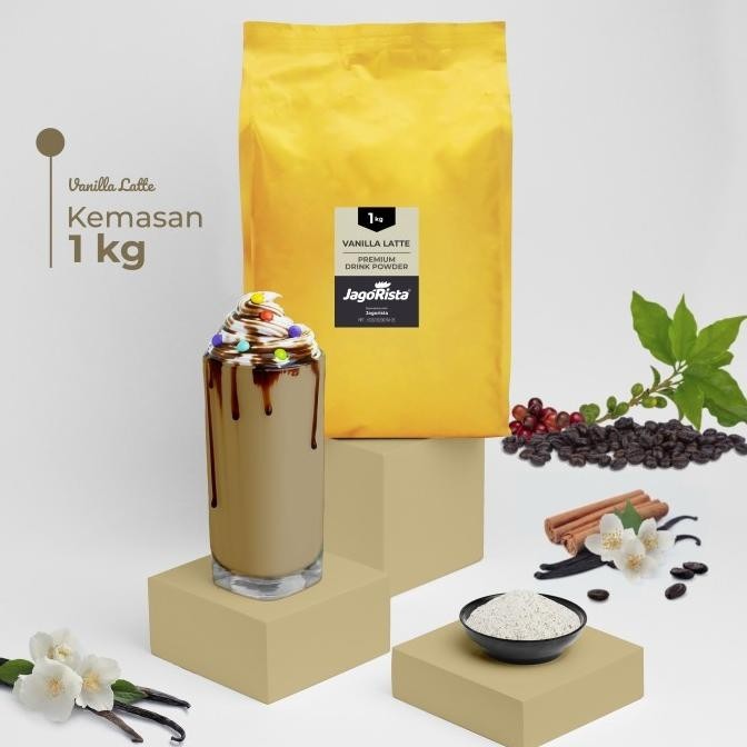 

READY STOCK PREMIUM GOLD VANILLA LATTE POWDER (BUBUK MINUMAN/POWDER DRINK) !!!!!