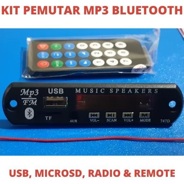 START KIT MP3 12V MESIN MODUL BLUETOOTH DC 12VOLT 12 BLUETOOT BLUTUT