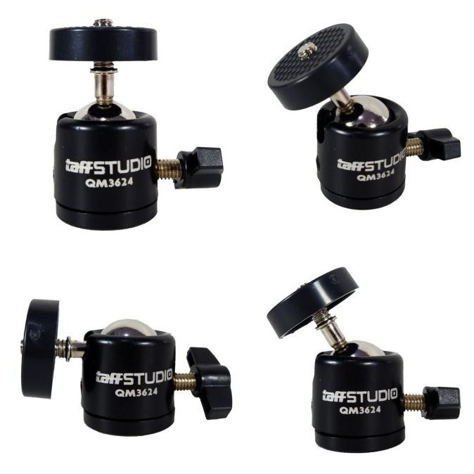 Kepala Stand Tripod Mini Ball Head 360 Derajat Kamera DSLR QM3624