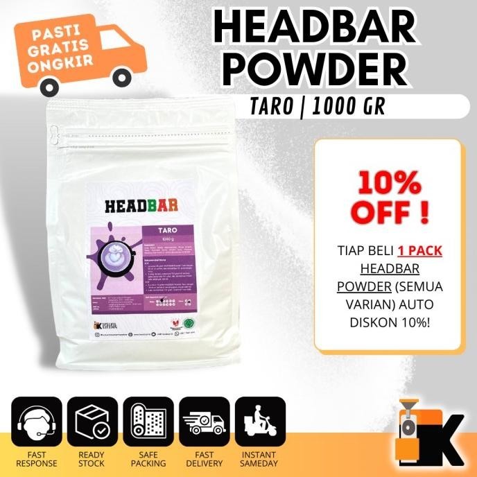

READY STOCK HEADBAR POWDER TARO 1000GR !!!!!