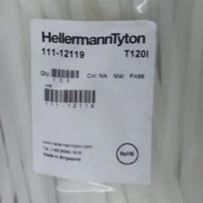 

Hellermann Tyton Insulok T120I/T120B Kabelbties Cable Tie Ties Kualitas Premium