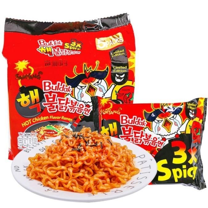 

READY STOCK 100% KUALITAS SAMYANG 3X SPICY BULDAK LIMITED TERPERCAYA TERLARIS !!!!!