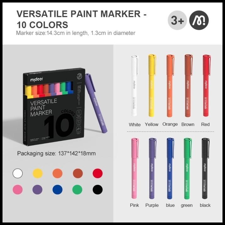 

DISKON MAINAN EDUKASI ANAK MIDEER PAINT MARKER / SPIDOL NON TOXIC KACA, KAYU !