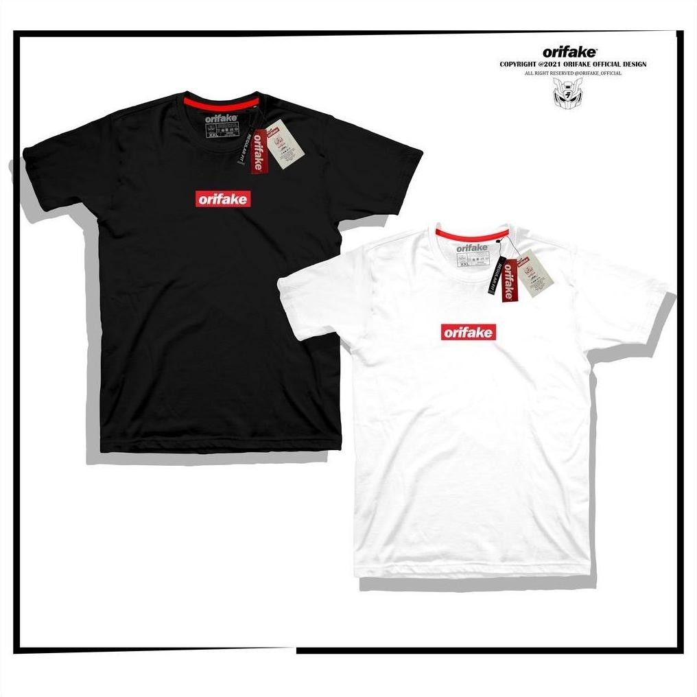 Kaos Baju Orifake T-Shirt Block Simple Distro  Original Anak Dewasa Terbaru