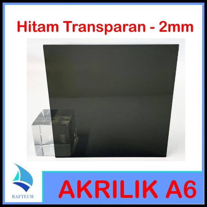 

HOT DEAL AKRILIK A6 LEMBARAN 2MM ACRYLIC 2 MM HITAM TRANSPARAN MARGA CIPTA