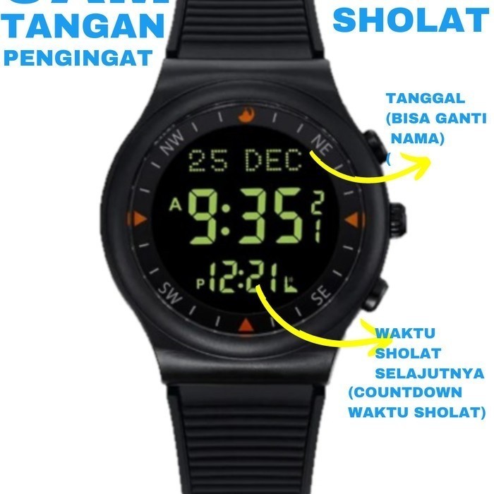 Jam Tangan Pengingat Waktu Azan Sholat