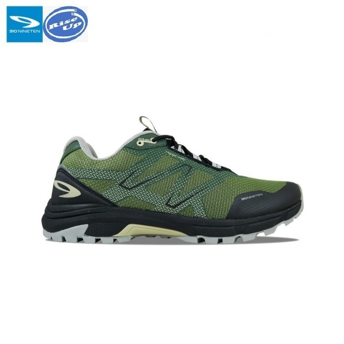 910 NINETEN YUZA SEPATU TRAIL RUNNING - HIJAU ZAITUN/KHAKI/ABU/HITAM