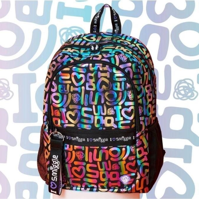 TERBARU | TAS RANSEL SMIGGLE I LOVE SMIGGLE HOLOGRAM/ SMIGGLE BACKPACK/ORI/KADO