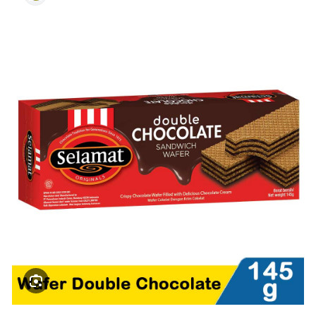 

Wafer Selamat Double Chocolate 145gr Original