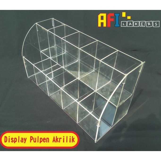 

Display Pulpen Akrilik 2Tingkat / Kotak Pajangan Pulpen Kualitas Premium
