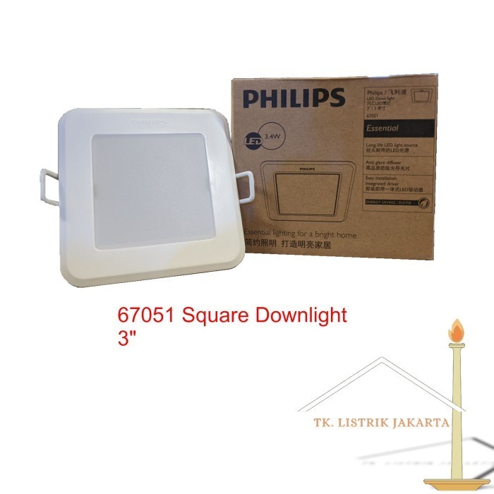Downlight Kotak 67051 3" LED 3.4 W Recessed LED Philips