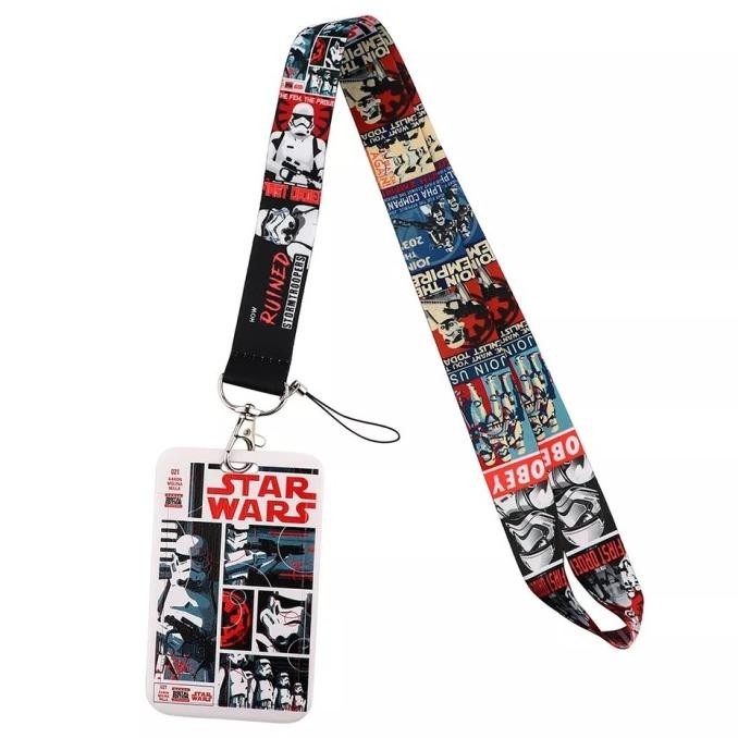 

Vintage Star Wars Id Card Holder Neck Strap Lanyard Kualitas Premium