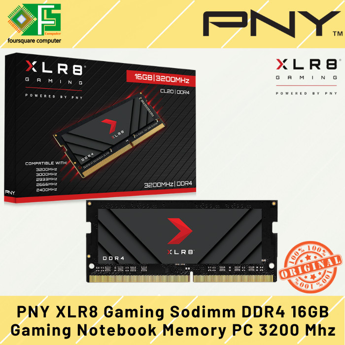 Pny Xlr8 Gaming Sodimm Ddr4 16Gb Pc 3200 Mhz Memory Ram Laptop 16 Gb